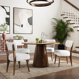 Nash Round Walnut Dining Table 2
